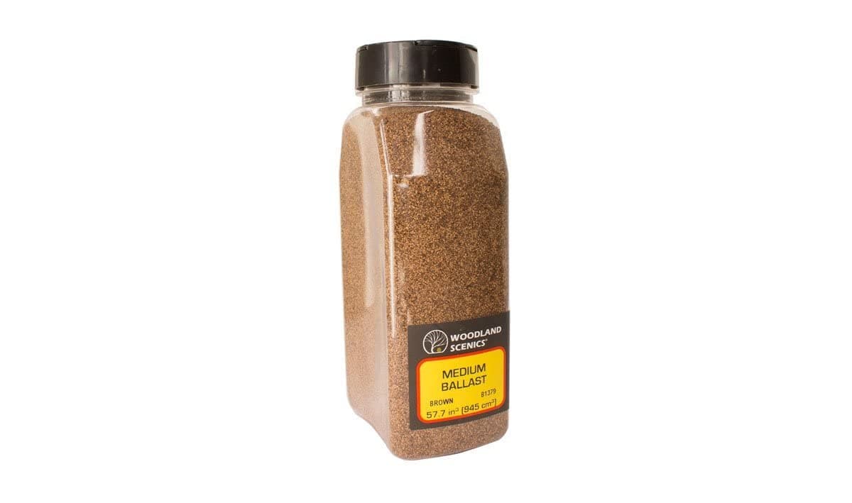 Woodland Scenics B1372 Fine Ballast Shaker Brown/50 Cu. In.