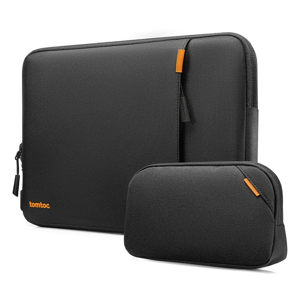 tomtoc 360 Protective Laptop Sleeve Set for 16-inch MacBook Pro M4/M3/M2/M1 Pro/Max A3403 A3186 A2991 A2780 A2485 2024-2019, Dell XPS 16 Plus Laptop, Water-Resistant MacBook Case with Accessory Pouch