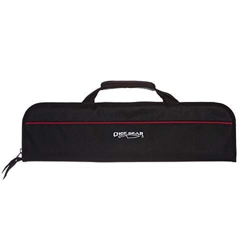 Ergo Chef 5 Pocket Chef Knife Case Roll Bag Bi-Fold (Black) Lightweight - Durable Nylon / Polyester Blend– Perfect for the Busy Traveling Chef