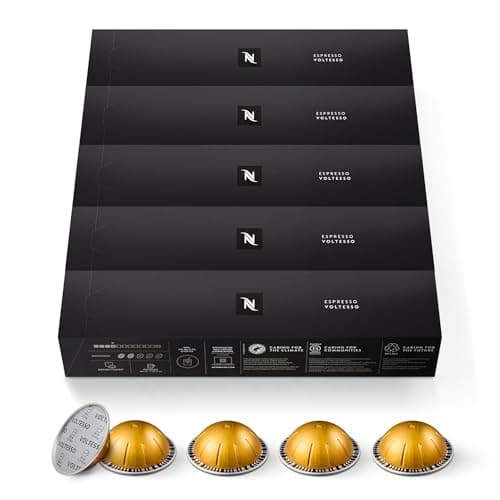 Nespresso Capsules Vertuo Voltesso Mild Roast Espresso 50Count Espresso Pods Brews 135oz