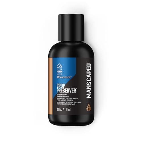MANSCAPED The Crop Preserver Mens Ball Deodorant Lotion Male Care Hygiene Moisturizer AntiChafing Groin Protection with Cooling Aloe Vera Persevere Scent 4oz