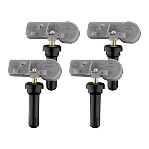 TPMS Sensor GM, 315Mhz Tire Pressure Monitoring System Sensor Compatible for Chevy Silverado Buick Cadillac GMC Pontiac Saturn Saab Replaces 13581558 13586335 13598771 13598772 Set of 4