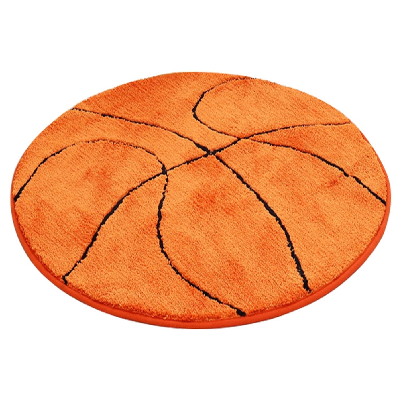 JeogYong Basketball Rug Soft and Comfy Sports Themed Round Area Rugs Bedroom Living Room Carpet Kitchen Mat Bath Rugs for Bathroom Basketball Themed Room Decor for Kids Bedroom Men Cave