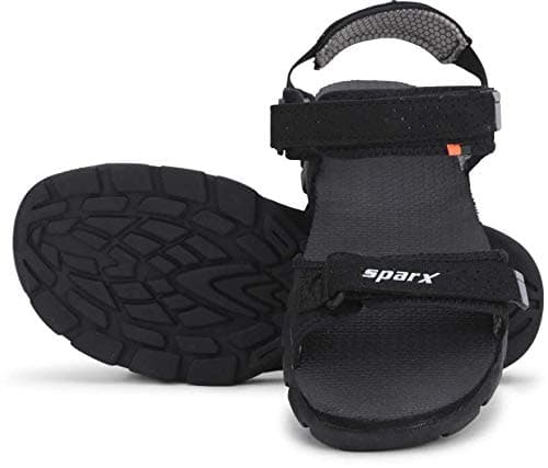 SPARX Fashionable & Trending sandals SS-119G Black Grey UK-7
