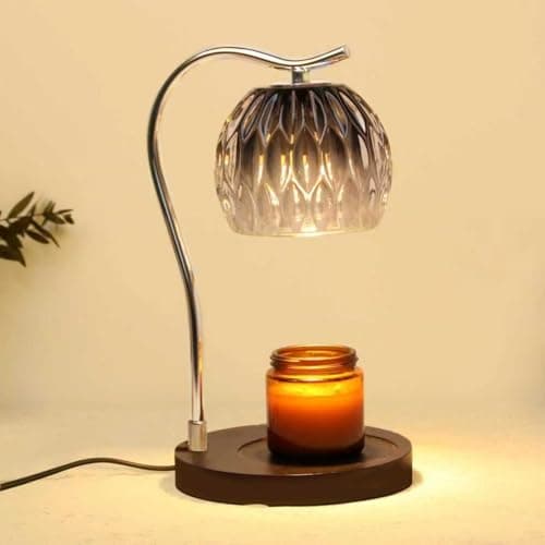 GEEZO Fragrance Candle Warmer Lamp,Electric Candle Warmer with Timer & Dimmer,Mom Christmas Birthday Gifts for Women, House Warming Gifts New Home Bedroom Decor