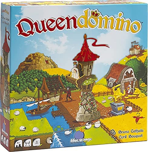 Blue Orange Games Queendomino Board Game Family or Adult Strategy Board Game for 2 to 4 Players Recommended for Ages 8 Up