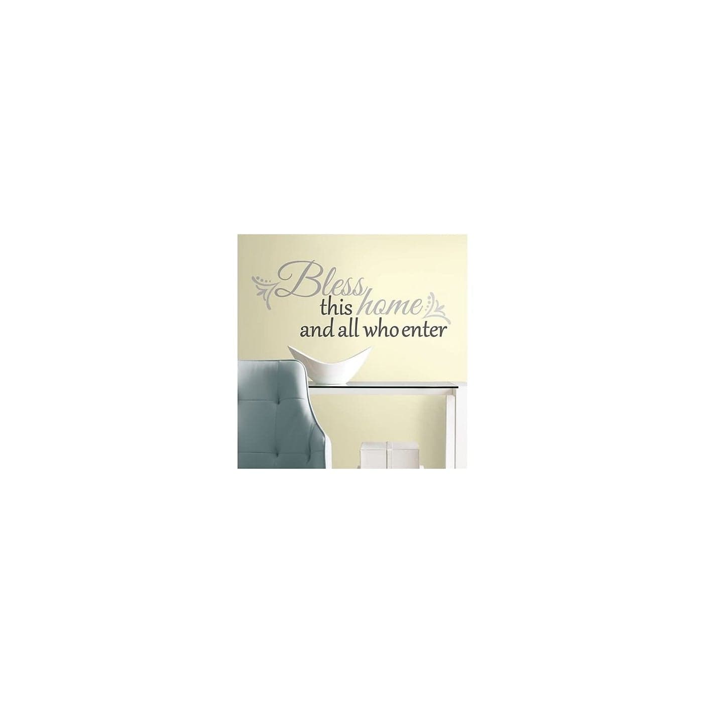 RoomMates RMK2179SCS Bless This Home Quote Peel and Stick Wall Decals