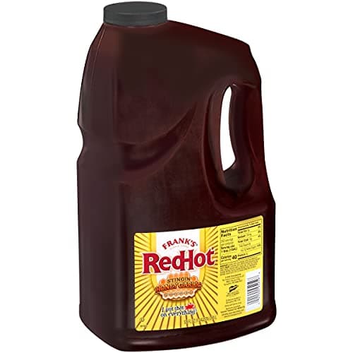 Frank's RedHot Stingin' Honey Garlic Sauce, 1 gal - One Gallon Bulk Container of Stingin' Honey Garlic Sauce for Entrees, Sides, Veggies, Wings, Bar Bites, and Dipping Sauces