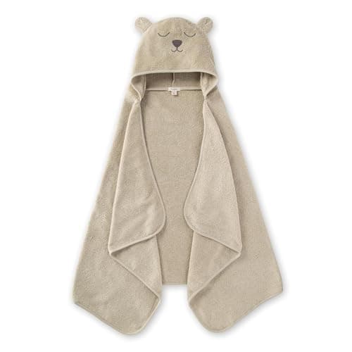 Burt's Bees Baby Toddler Hooded Animal Character Towels Organic Cotton, Unisex Bath Essentials, Soft Nursery Towel for Kids