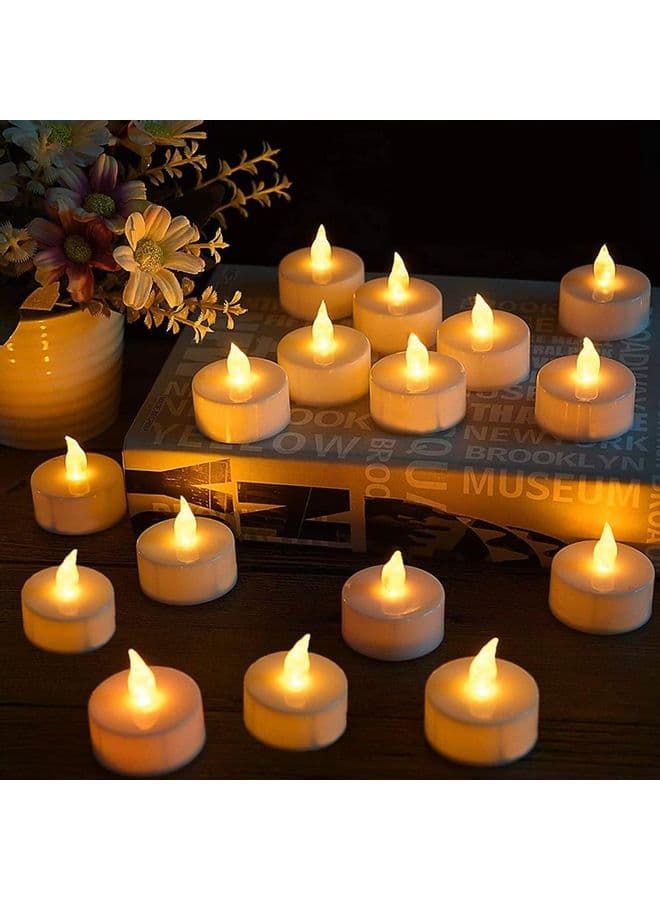 24-Piece LED Tea Light Candle Set White