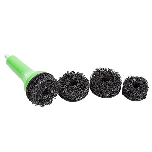 OEMTOOLS 24686 Brake Hub Resurfacing & Cleaning Kit – Removes Rust and Corrosion from Hubs, Rotors, and Lug Studs – Includes 4 Pads and Shank Adapter
