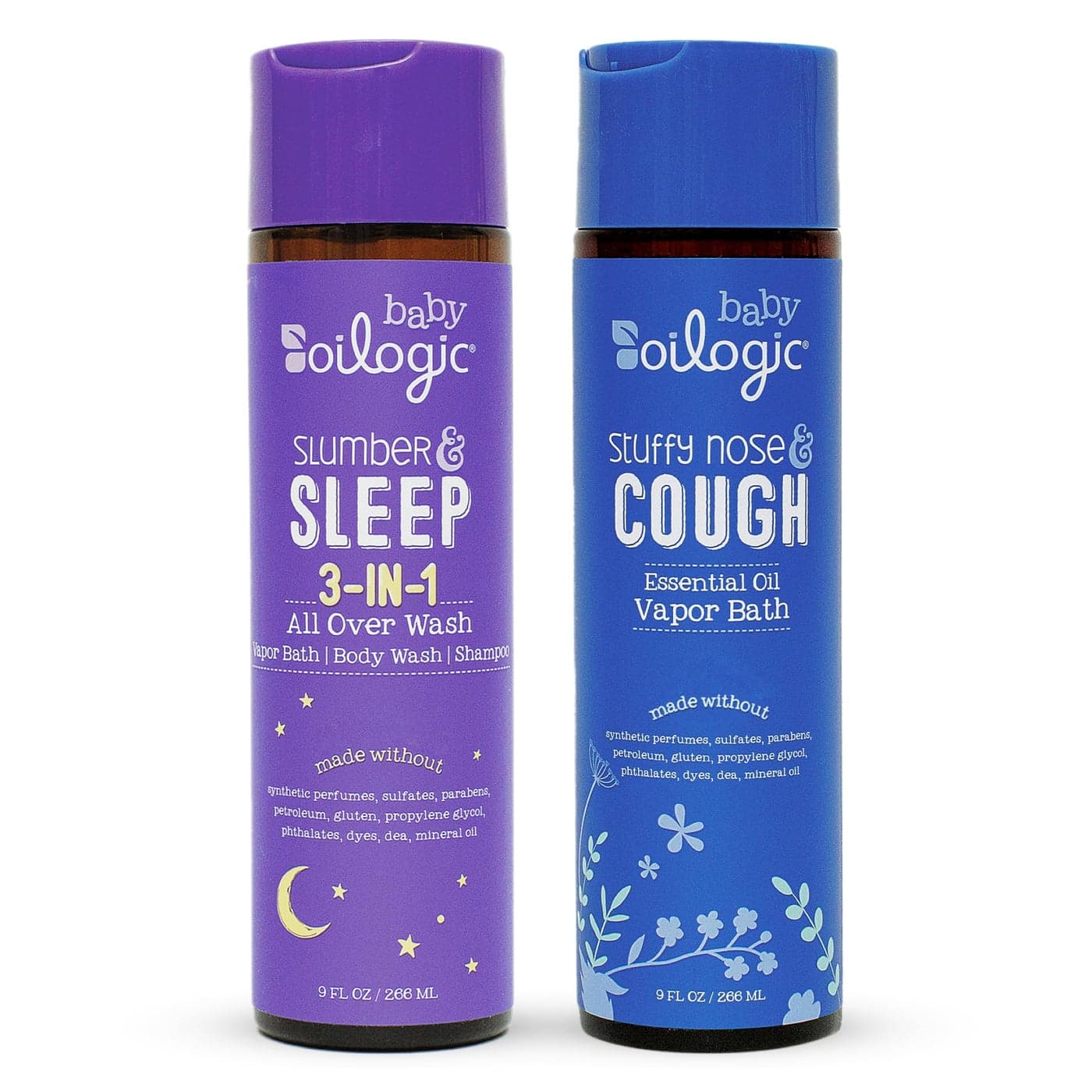 Oilogic Bath Baby Essentials Slumber Sleep Stuffy Nose Cough Gentle Baby AllOver Wash with Essential Oils to Soothe Calm Comfort PediatricianTested Safe for Babies Toddlers
