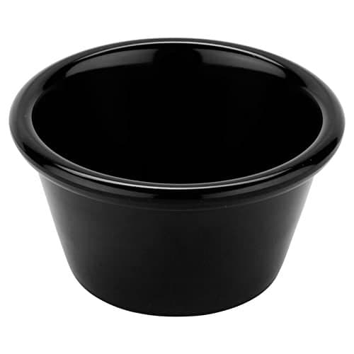 G.E.T. S-630-BK 3 oz. Ramekin, Break Resistant, Melamine, Black (Pack of 12)