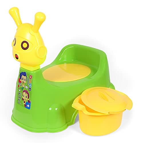 Nabhya Robot Baby Potty Training Seat- Chair for Kids- Infant Potty Toilet Chair with Removable Tray & Closing Lid (Green)