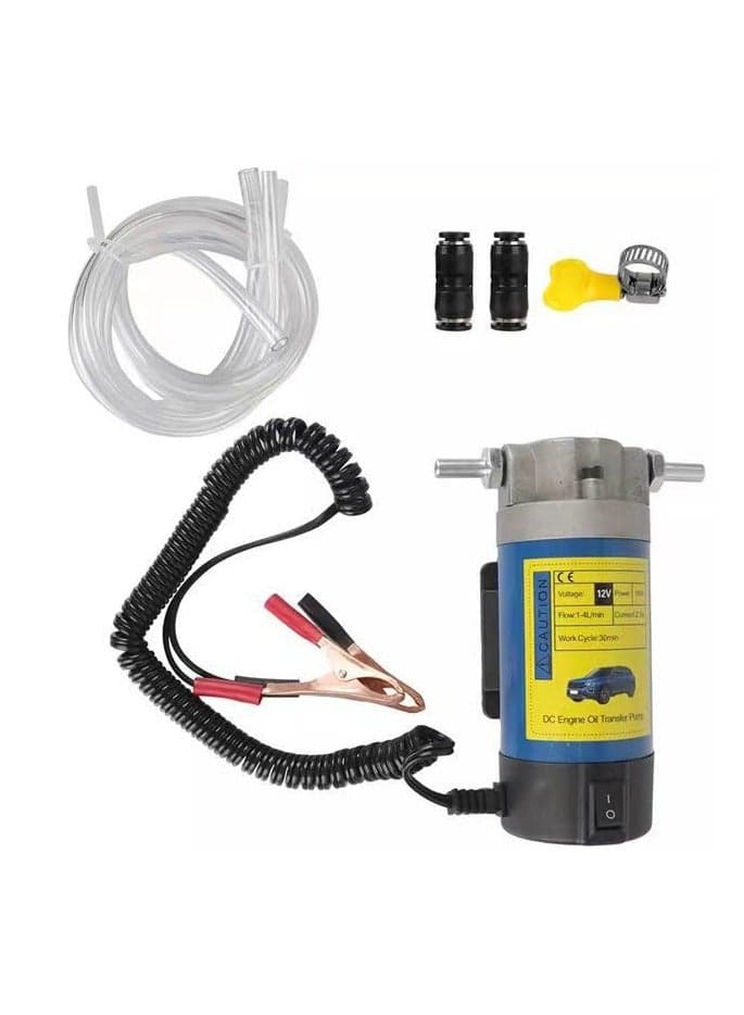12V 100W Oil Extractor Pump, Oil Transfer Pump, Diesel Fluid Extractor Pump, Oil Suction Scavenge Pump Low Noise Equipped for Boat/Truck/Motorbike