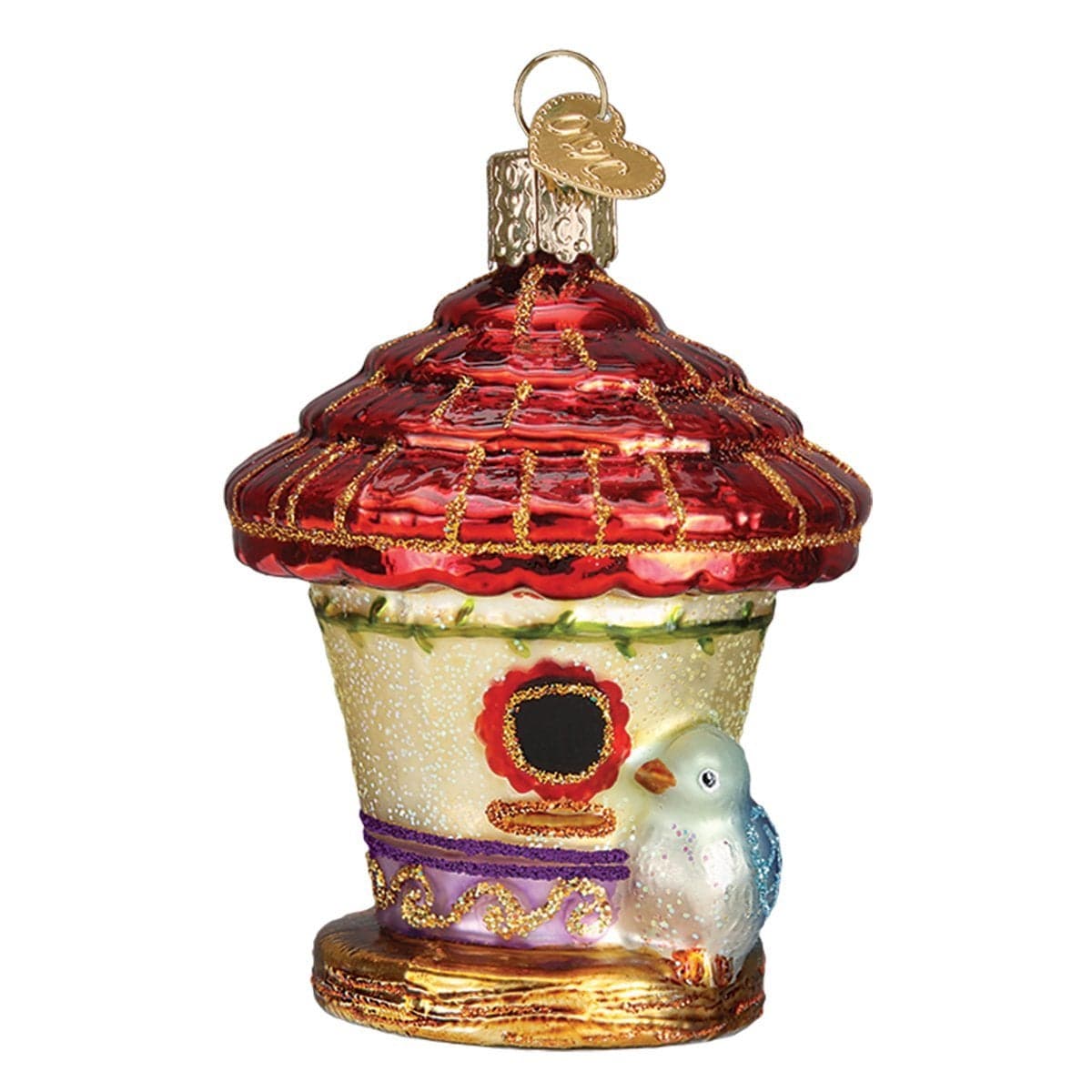 Old World Christmas Ornaments Home Gifts Glass Blown Ornaments for Christmas Tree Charming Birdhouse
