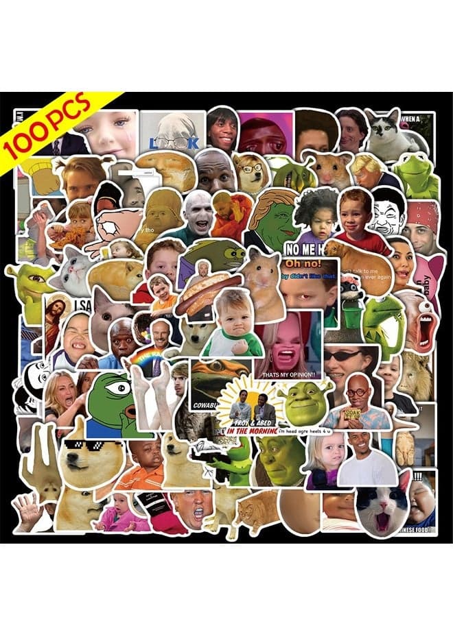100Pcs Waterproof Stickers for Water Bottle, Laptop, Skateboar,d Computer, Phone.Cute Cartoon Stickers for Kids Teens