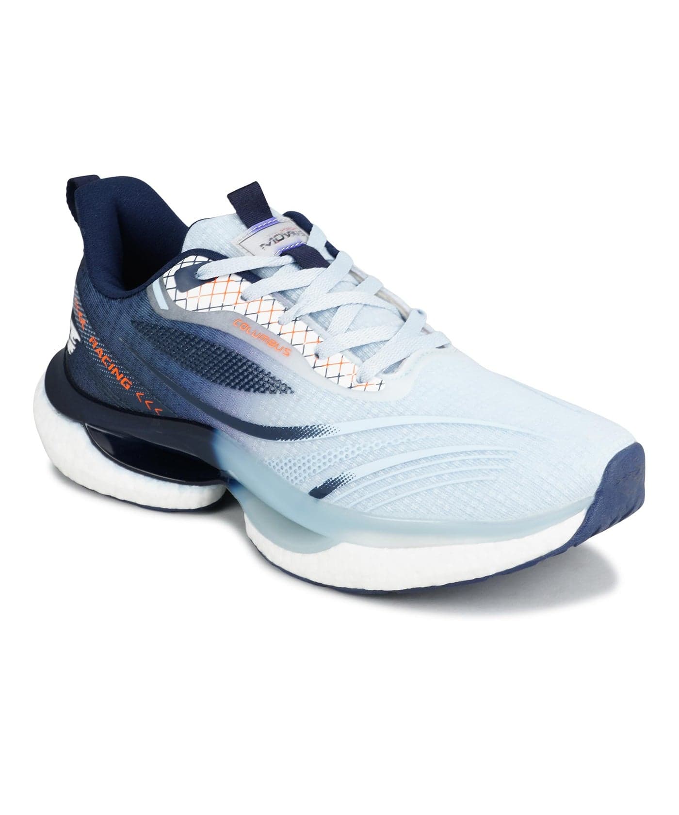 Columbus Anchor Sports Shoes - Running Shoes|Walking Shoes| Training & Gym Shoe | Outdoors Shoe for Men, (Sky Blue & Navy), UK6