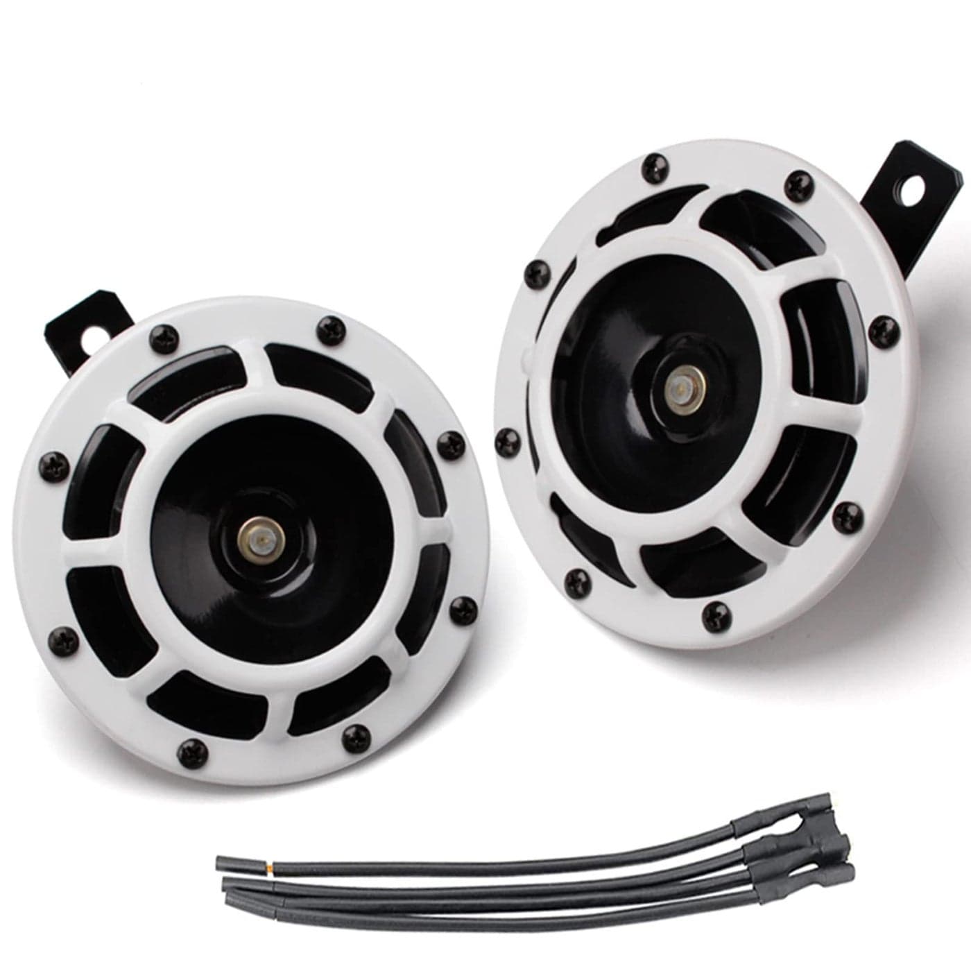 12v Twin Horn Super Tone Car horn for Trucks impreza wrx Electric Snails for Cars Motorcycles Subaru Alternative Electronic Parts for Cars Trains White