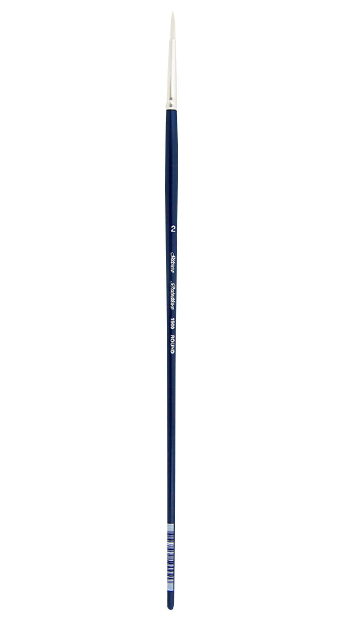 Silver Brush Limited 19002 Bristlon Round Acrylic and Oil Brush Size 2 Long Handle