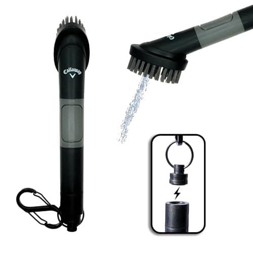 Callaway Golf H2GO Water Scrub Magnetic Club Brush QuickRelease Magnetic Spray Club Brush for Your Golf Clubs
