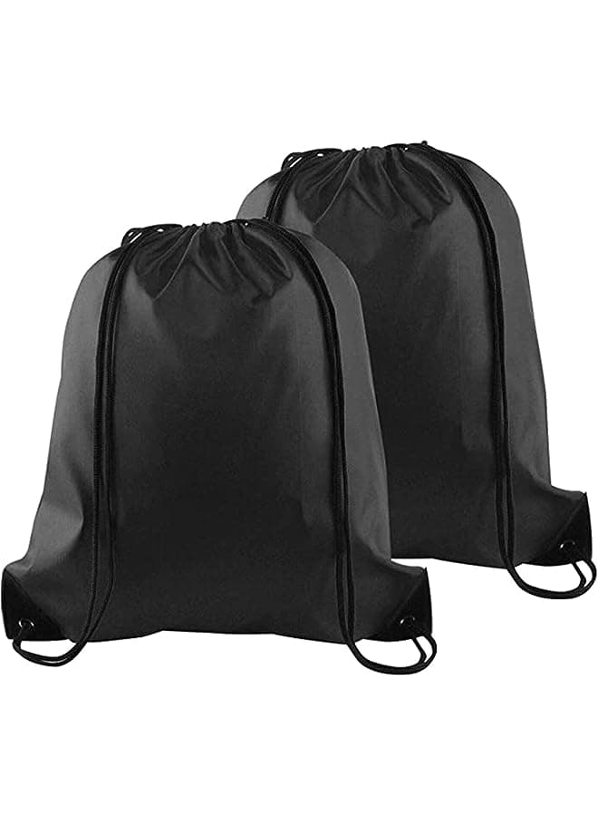String Drawstring Backpack Sack Gym Tote Bag