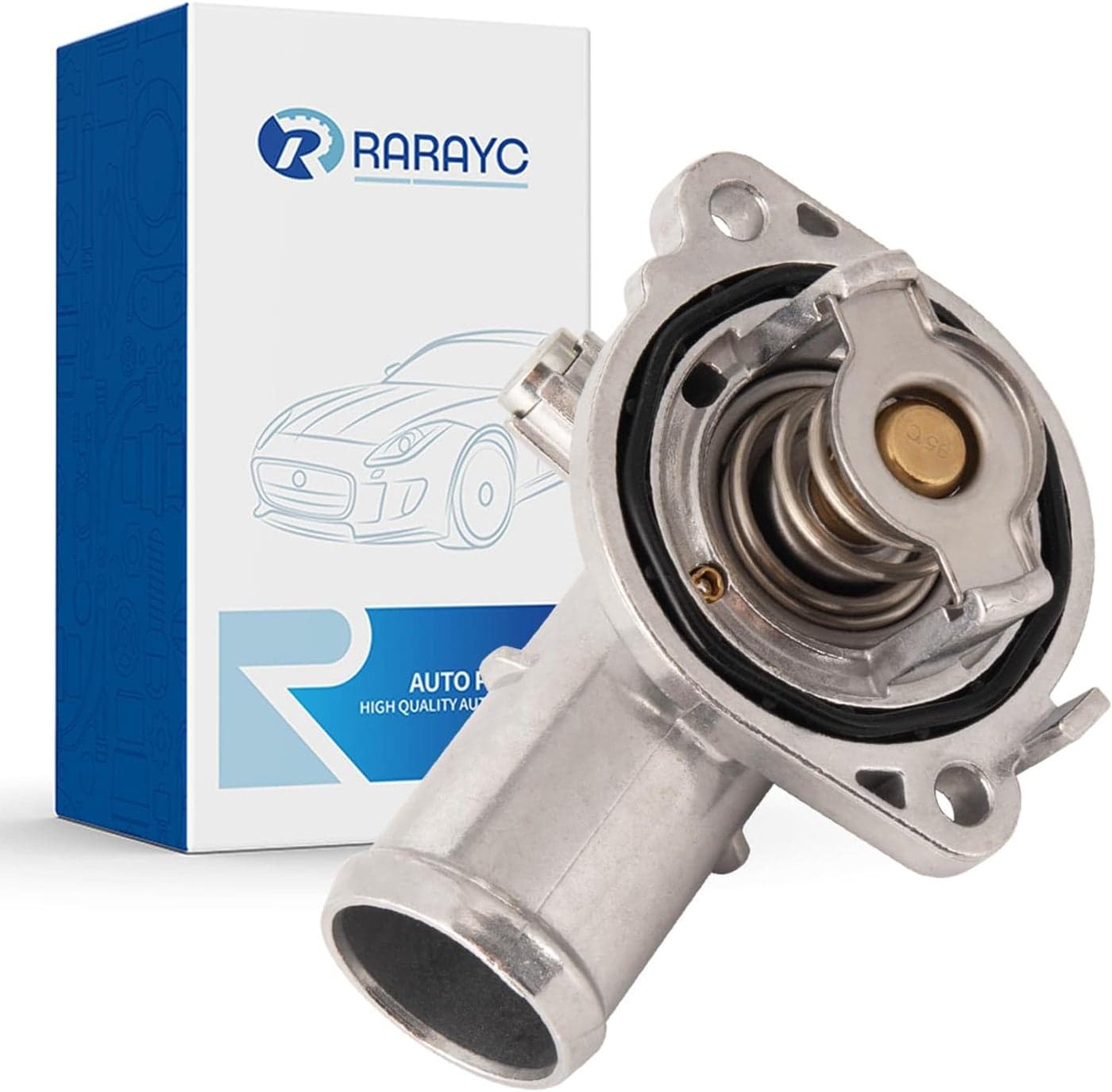 RARAYC Engine Coolant Thermostat Housing Assembly