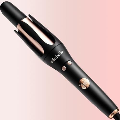 ELLA BELLA® Automatic Rotating Curling Iron • Auto Hair Curlers • Easy to Use • Digital Display to Accurately Control Temperature • Transform Your Look in Seconds • Ideal for Longer Hair