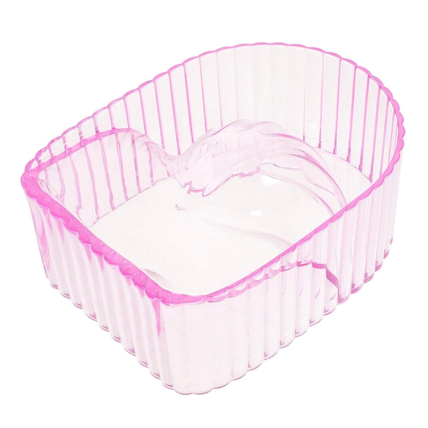 Trendy Look Hand Soaking Bowl Humanized Manicure Portable Nail Art Wash Soaker Tray for Beauty Salon