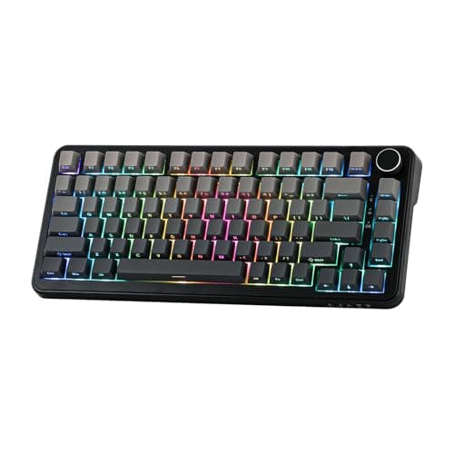 MechLands AJAZZ AK820 MAX HE Hall Effect Magnetic Gaming Keyboard, Adjustable Actuation, 8KHz Polling Rate, Wired Rapid Fast Keyboard, Creamy Gasket, RGB Backlight, NKRO for Win/Mac (Gradient Grey)