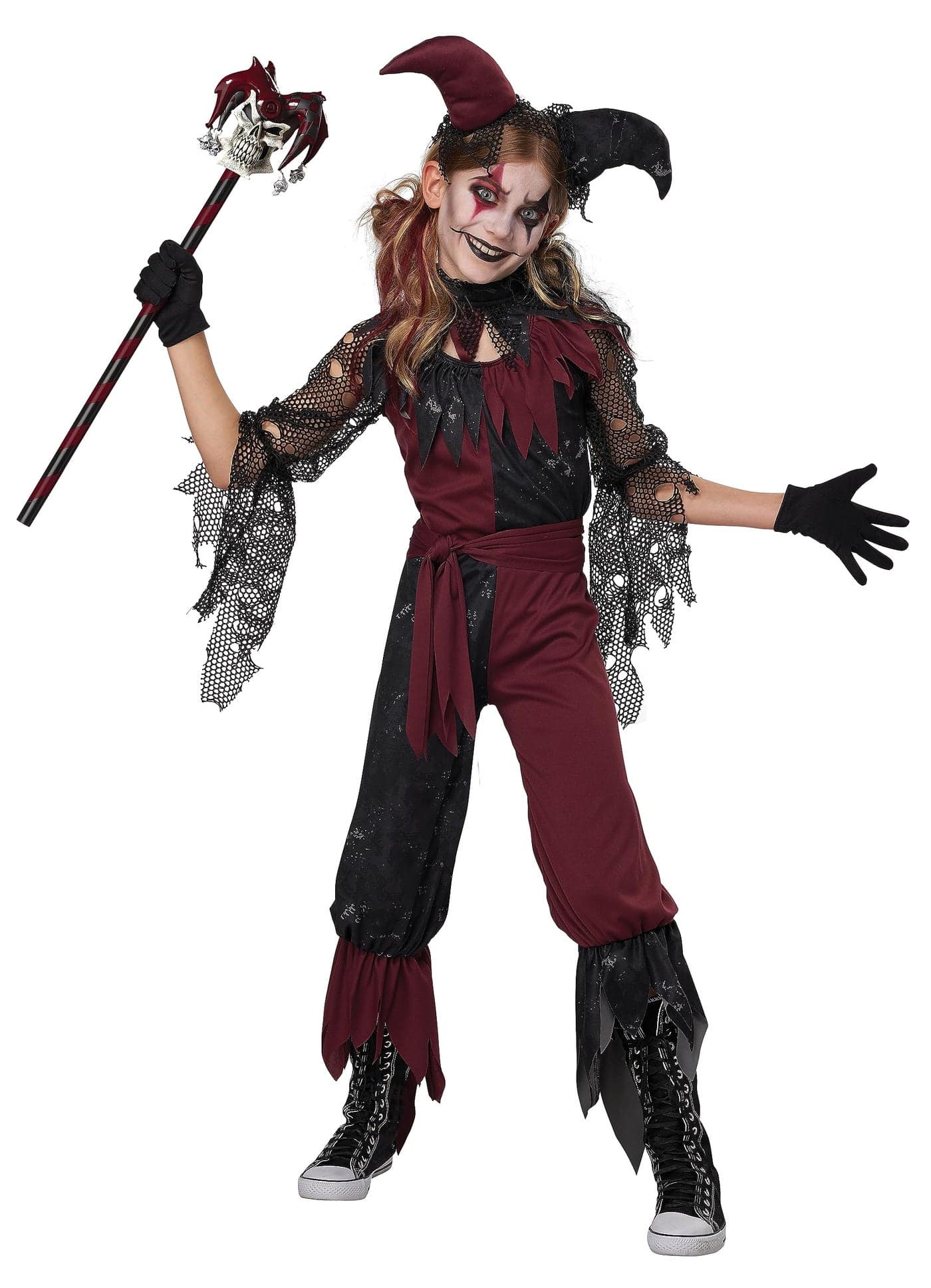 California Costumes Psycho Jester Costume for Girls Medium