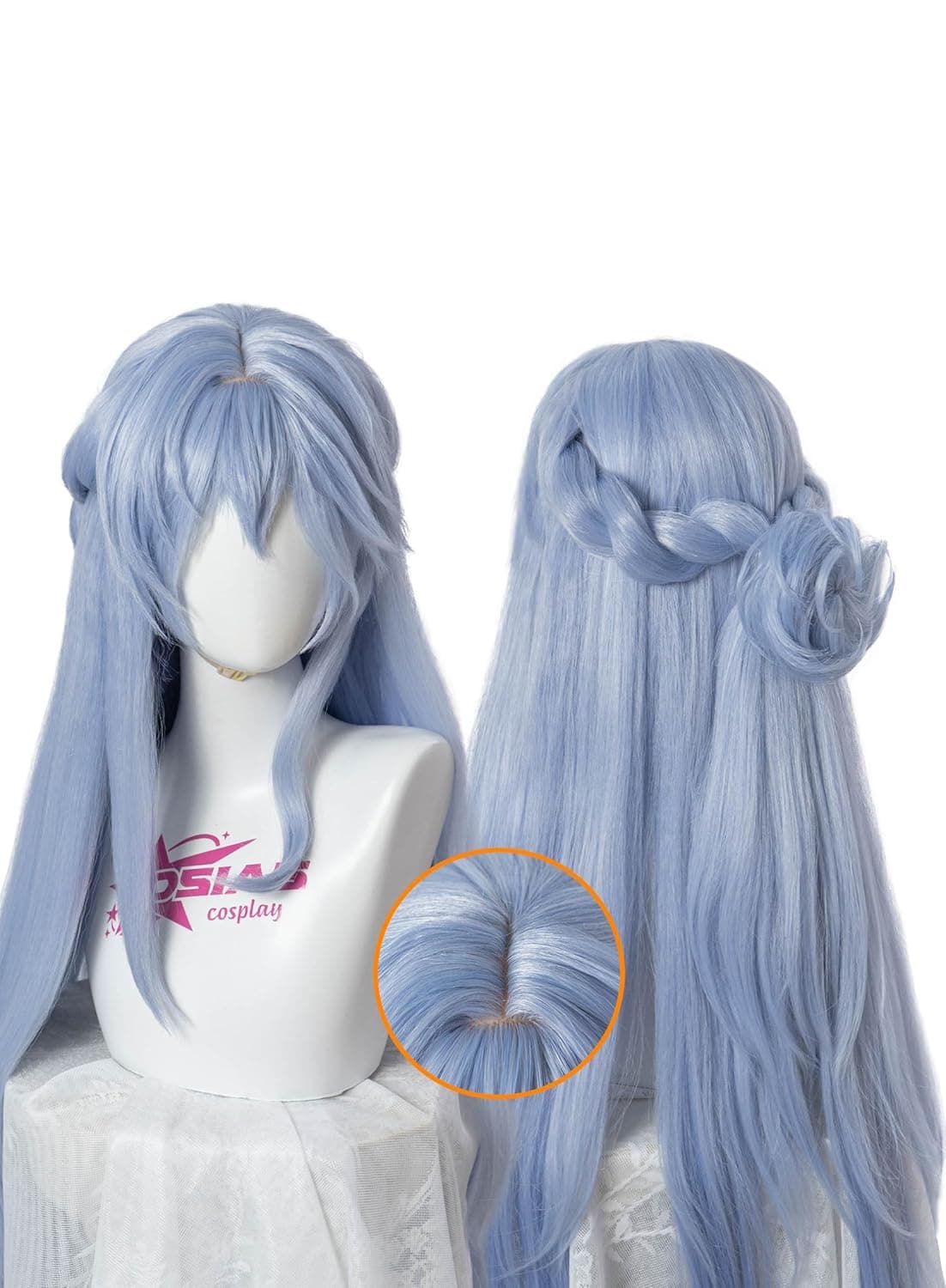 OSIAS Honkai Star Rail Robin Wig Light Blue Long Gradient Hair