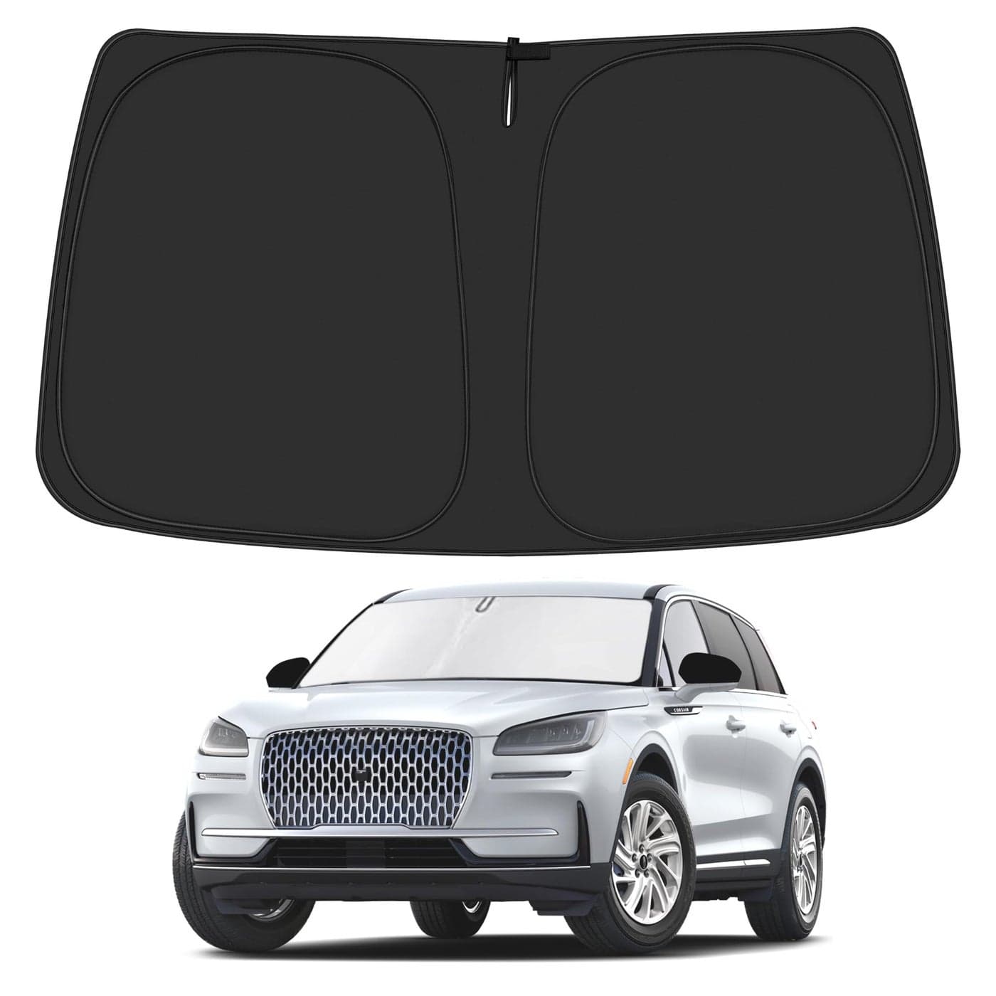 ULROLIT Windshield Sun Shade for 20202025 Lincoln Corsair Accessories Foldable Window Sunshade Sun Visor Protector Front Windshield Sunshade Sun Shield Blocks UV Rays Heat