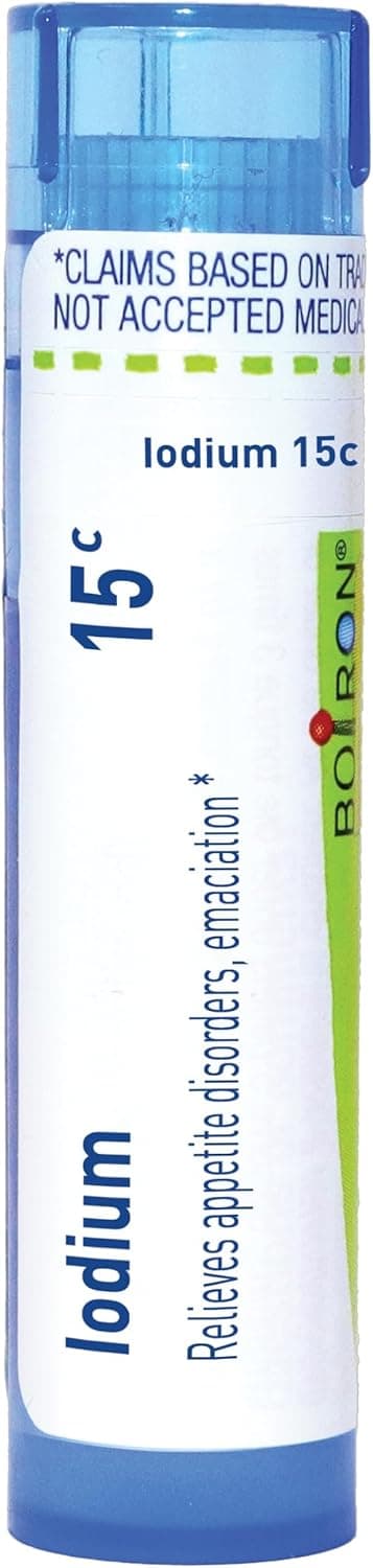 Boiron Iodium 15C for Appetite Disorders & Emaciation - 80 Pellets
