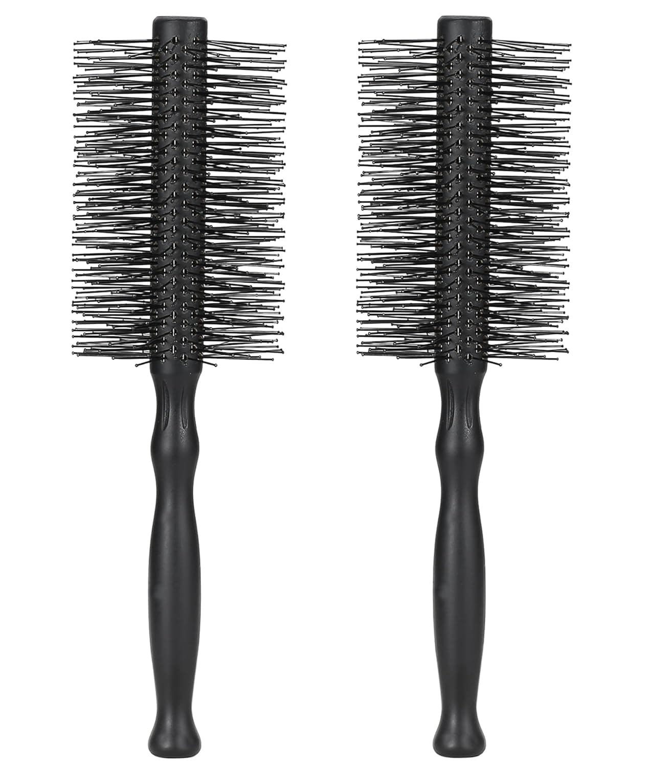 PERFEHAIR Large Round Hair Brushes for Women 2Pack Gentle Nylon Bristles for Blowouts Styling Curling Ideal for Medium to Long Hair