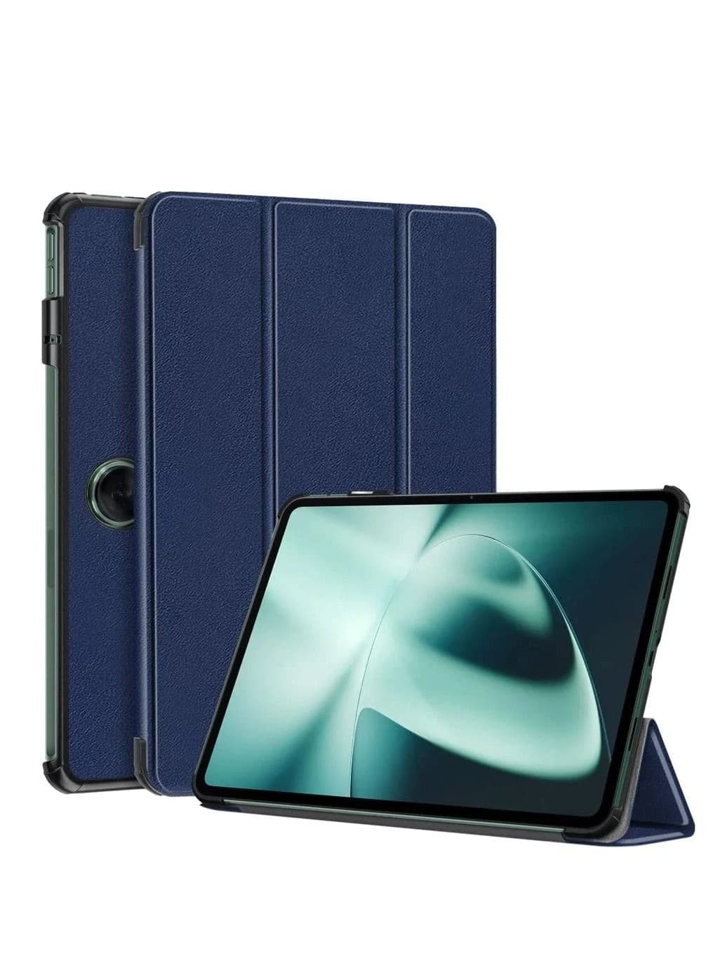 Case for OnePlus Pad 2023 Folding Folio Ultra-Thin PU Leather Stand Case Cover for OnePlus Pad/Oppo Pad 2 Blue