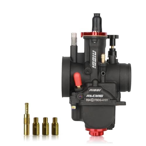 NIBBI PWK24mm Carburetor with Carb Jets Fit 125cc150cc YAMAHA KAWASAKI SUZUKI Apollo SSR TTR SYM TAOTAO Atv Dirt Bike Pit Bike GY6 Motorcycle Moped PWK24mm