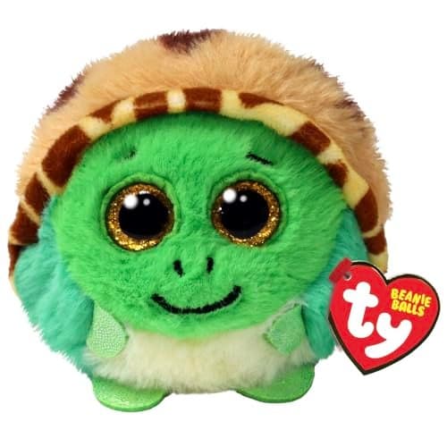 Ty Beanie Balls Cruiser The Turtle with Gold Glitter Eyes Collectable Soft Round Plush Toys 8cm T42549