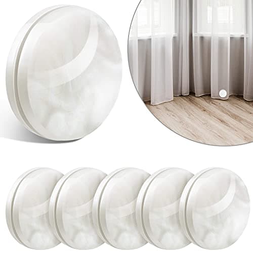 Blulu 12 Pcs6 Pairs Magnetic Curtain Weights Outdoor Waterproof Shower Curtain Magnet Heavy Duty Weights for Bottom Window Drapery Tablecloth Shower Liner to Stop from BlowingWhite