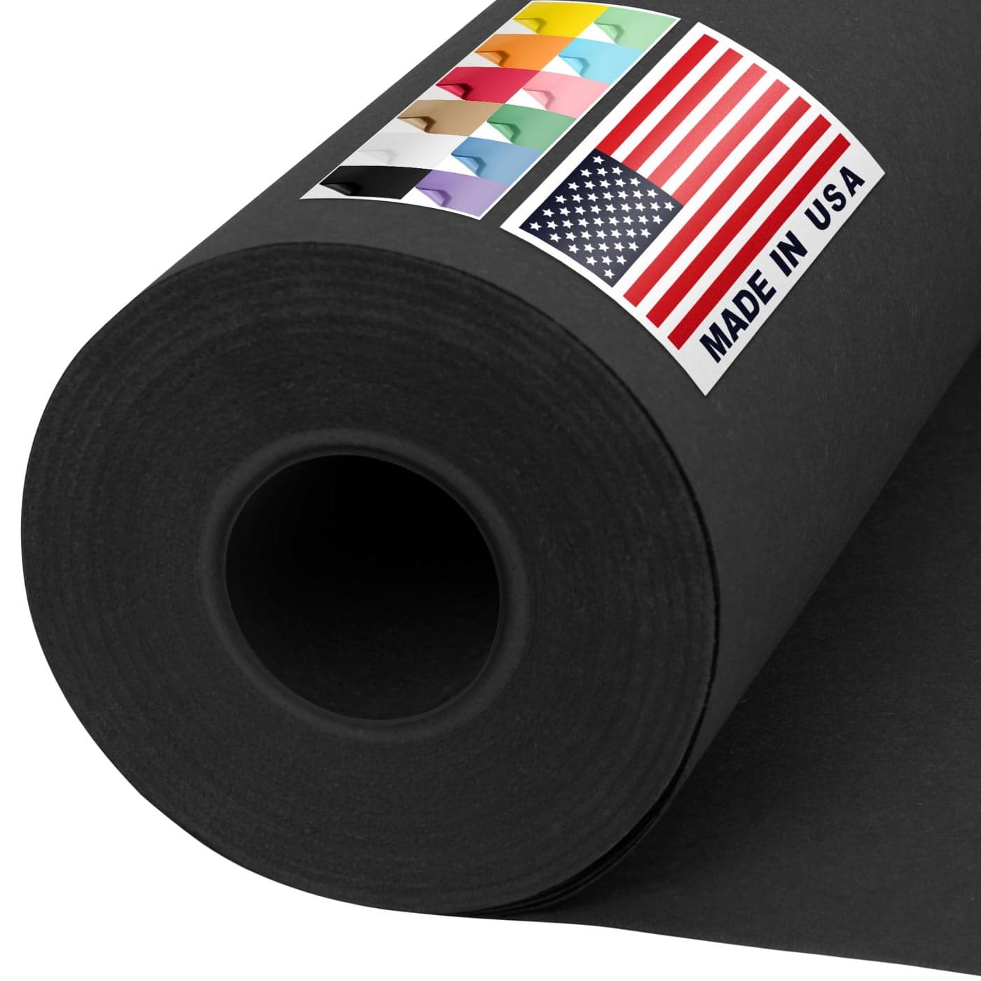 Paclord 36 x 1200 USA Made Black Kraft Paper Roll 45 lbs Thickness American Quality Paper for School Crafts Art Bulletin Board Odorless NonToxic Safe for Kids