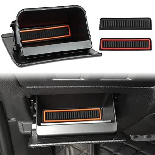 auovo Fuse Box Coin Container Storage Tray Compatible with Subaru Crosstrek Impreza XV Forester Legacy Outback WRX STI Ascent (Orange/Red/Black)