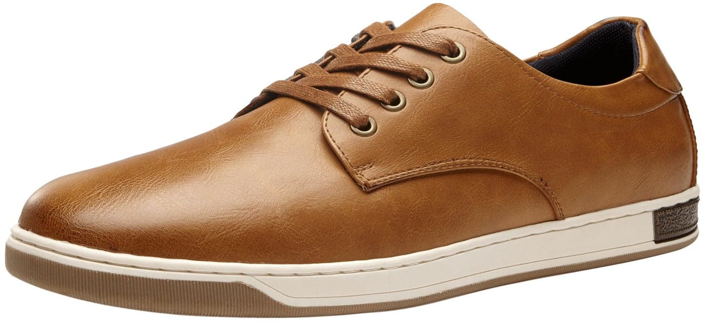 Jousen Mens Fashion Sneakers Mens Dress Shoes Business Casual Retro A81Q01 Yellow Brown 105