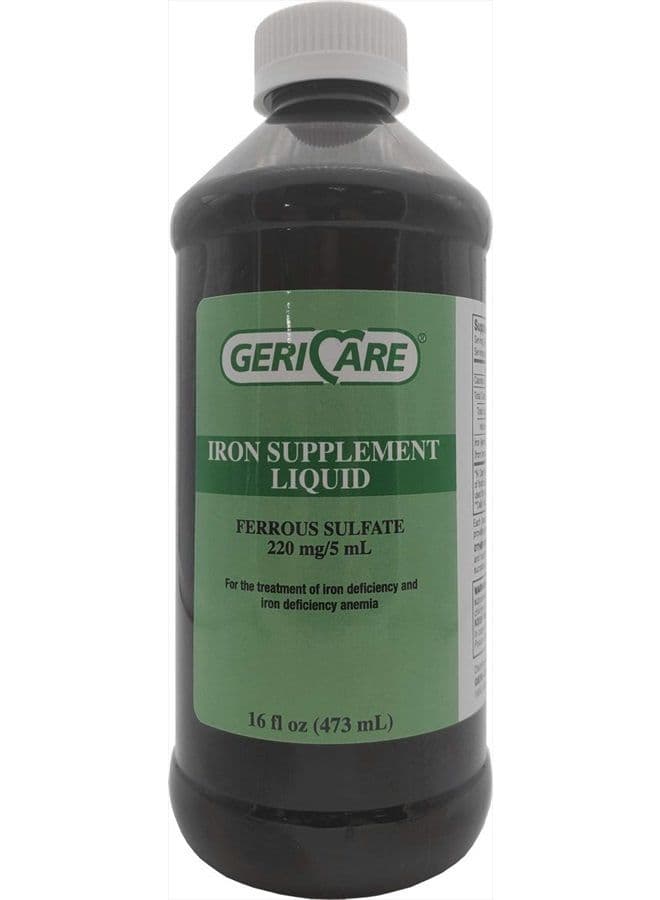MCK Brand 16162700 Iron Supplement (ferrous Sulfate) Mckesson Brand Liquid 16 Oz. 57896070916 Box Of 1