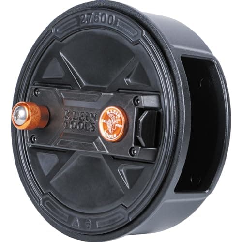 Klein Tools 27500 Tie Wire Reel Quick Lock Lightweight Aluminum 1218 Gauge Wire Ambidextrous Rewind Knob