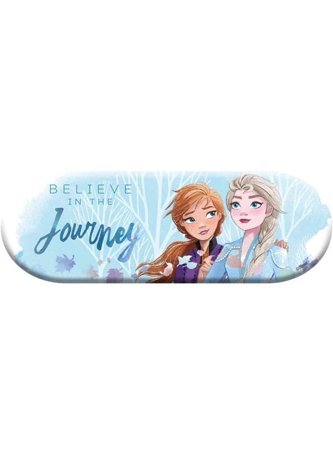 Disney Frozen Adventure Lip and Face Tin - Tin Canister with 11-Pops of Colour and Accessories for Lips and Face - Makeup Set for Kids - Gift for Girls