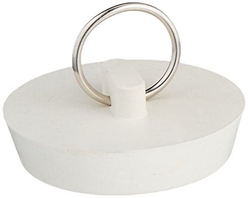 Danco 35980B 1-3/4-Inch Rubber Drain Stopper, White, 1 per Bag