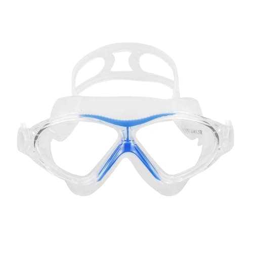STRAUSS Silicone Anti Fog & UV Protection Swimming Goggles - Fully Adjustable for Adults, Men and Women - Includes Case Cover (Blue)