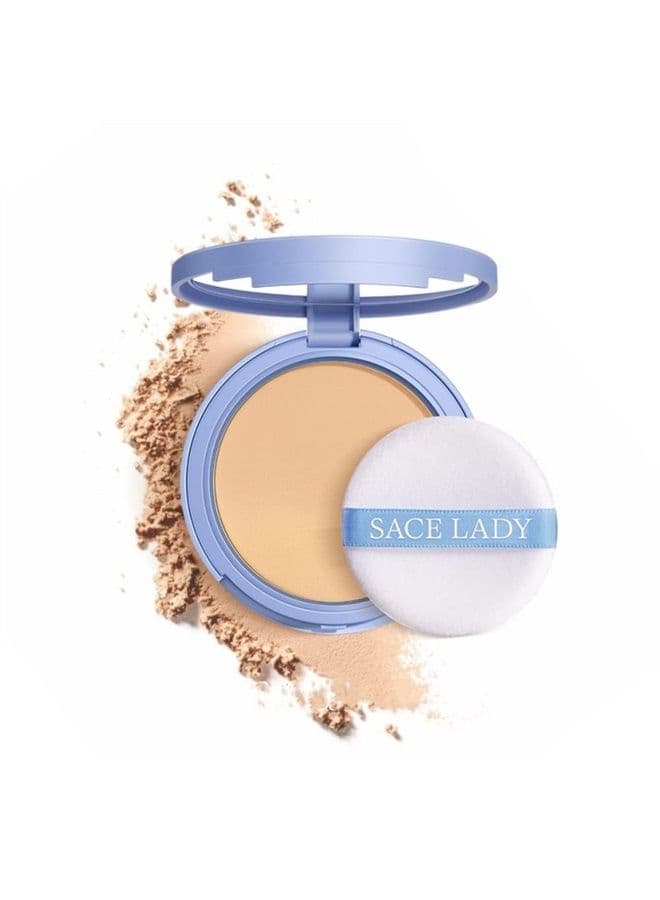 Oil Control Face Pressed Powder, Matte Smooth Setting Powder Makeup, Waterproof Long Lasting Finishing Flawless Lightweight Cosmetics, Cruelty-free, 0.28Oz