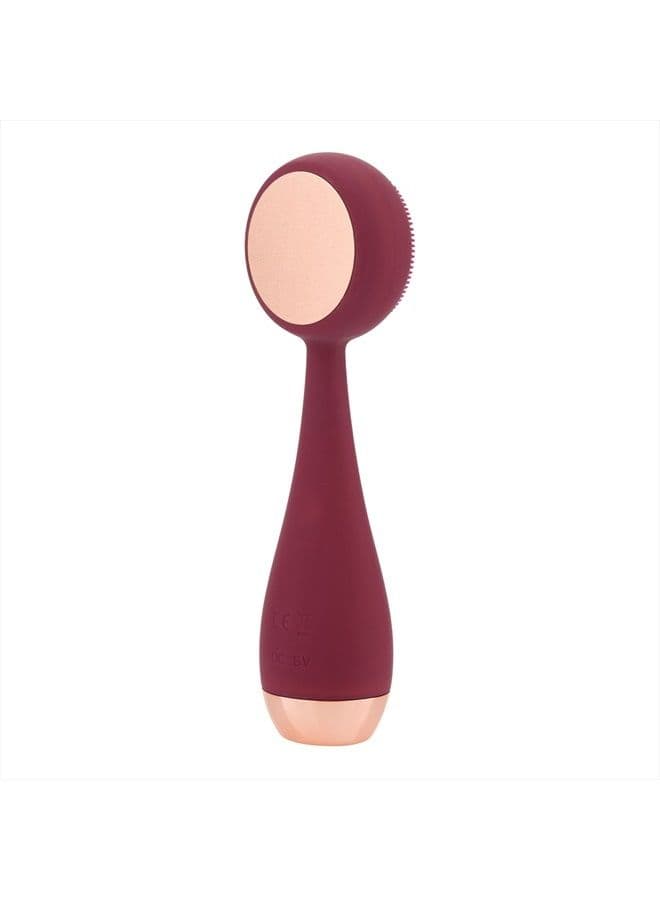 PMD Clean Pro - Smart Facial Cleansing Device with Silicone Brush & ActiveWarmth Anti-Aging Massager - Waterproof - SonicGlow Vibration Technology - Clear Pores & Blackheads - Lift, Firm, & Tone Skin