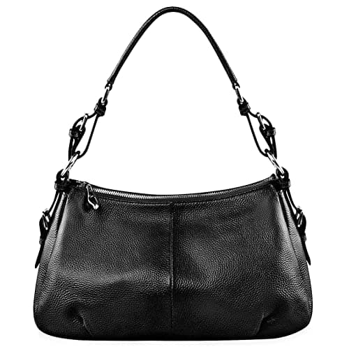 S-ZONE Womens Hobo Genuine Leather Shoulder Bag Top-handle Handbag Ladies Purses